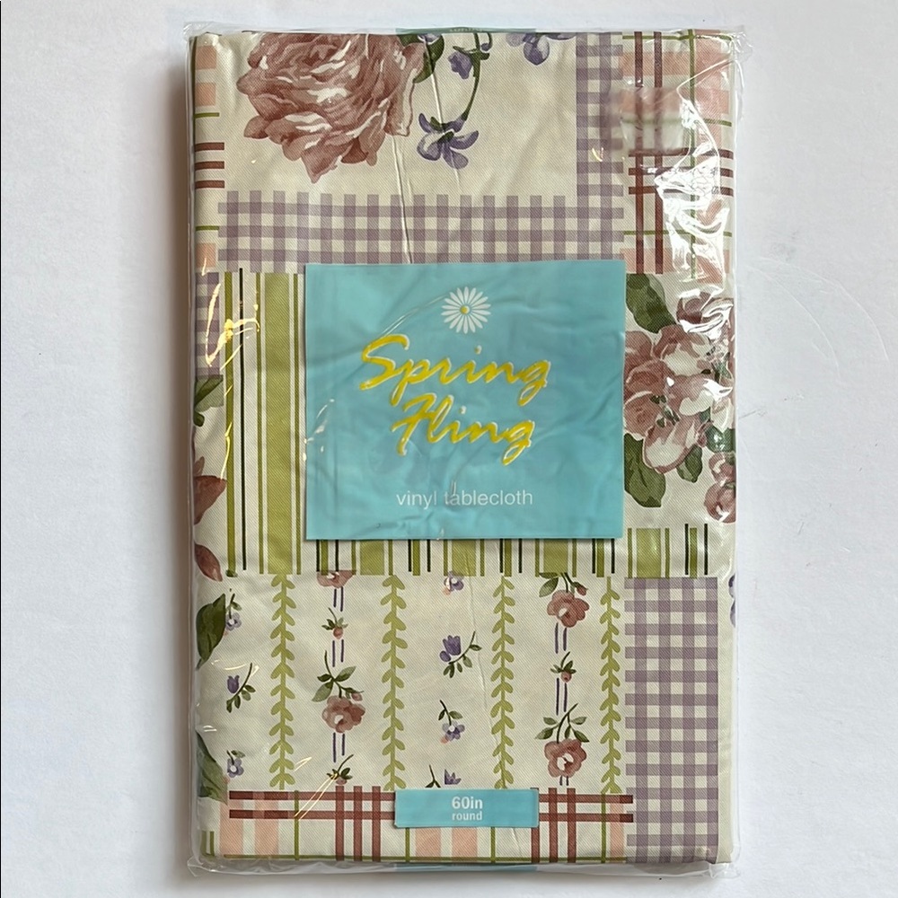 ELRENE HOME FASHIONS Spring Vinyl Tablecloth